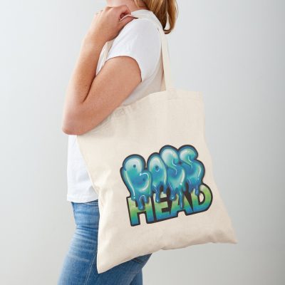 Bass Head Sticker Tote Bag Official Subtronics Merch