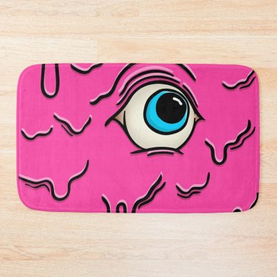 Pink & Blue Slimy Cyclops Eye Bath Mat Official Subtronics Merch