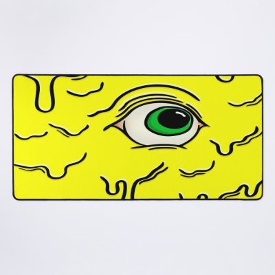 Yellow & Green Slimy Cyclops Eye Mouse Pad Official Cow Anime Merch