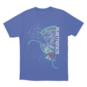 Subtronics Fibonacci Tour Unisex T Shirt Blue